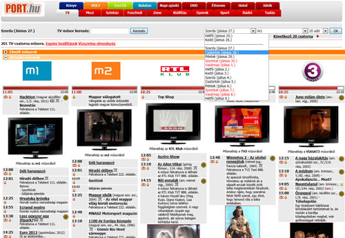 A holnapi TV-műsor ajánlat A holnapi TV-műsor ajánlat